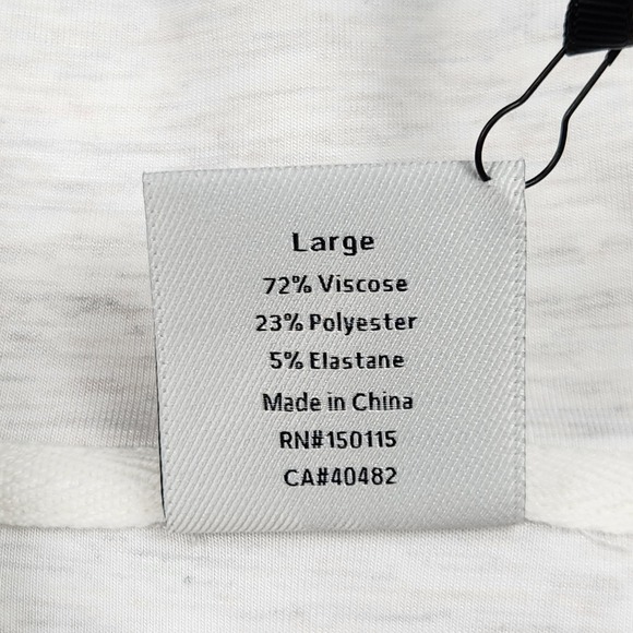 Varley Ellen Cowl Tank Top Womens Large White DoubleSoft Lightweight Knit - Picture 3 of 10